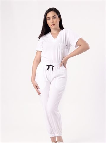 Uniforme antifluidos Ecotopía color Blanco