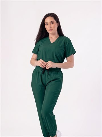 Uniforme antifluidos Ecotopía color Verde botella