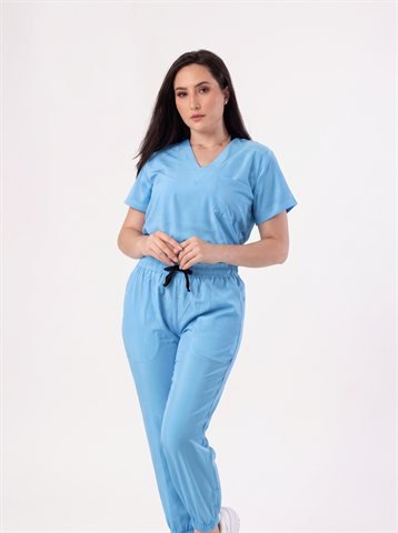 Uniforme antifluidos Ecotopía color Azul cielo
